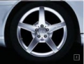 AMG light-alloy wheel, 17" Style III, titanium silver paint finish